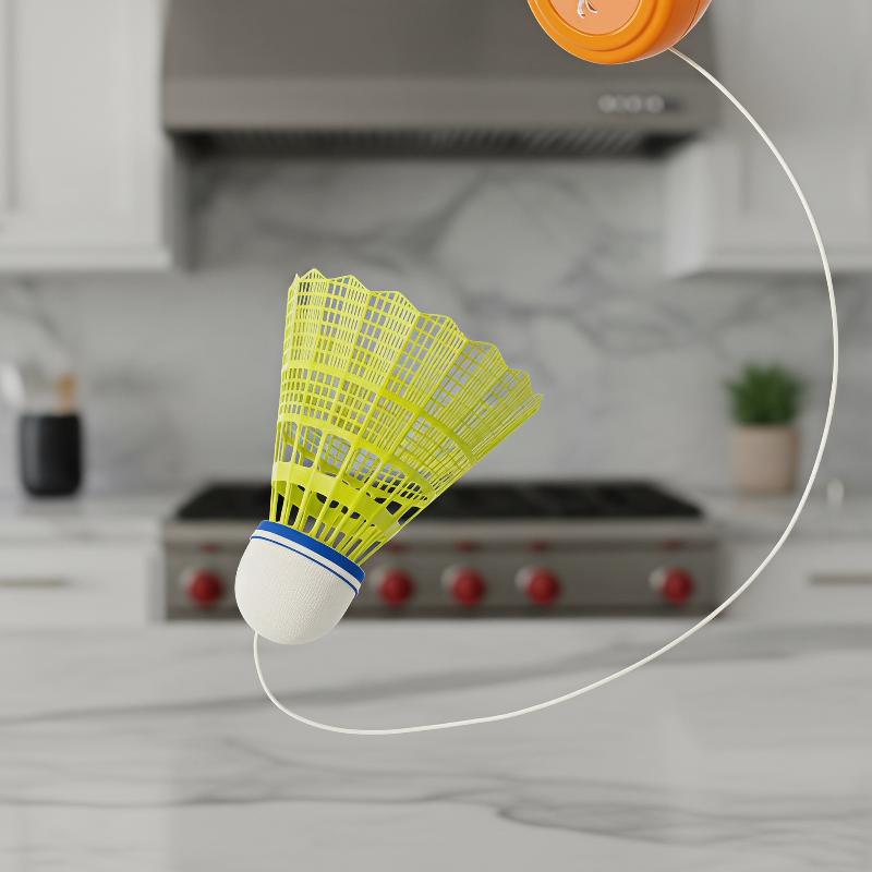 Badminton Single - Automatic Retractable Badminton Solo Trainer Rebound