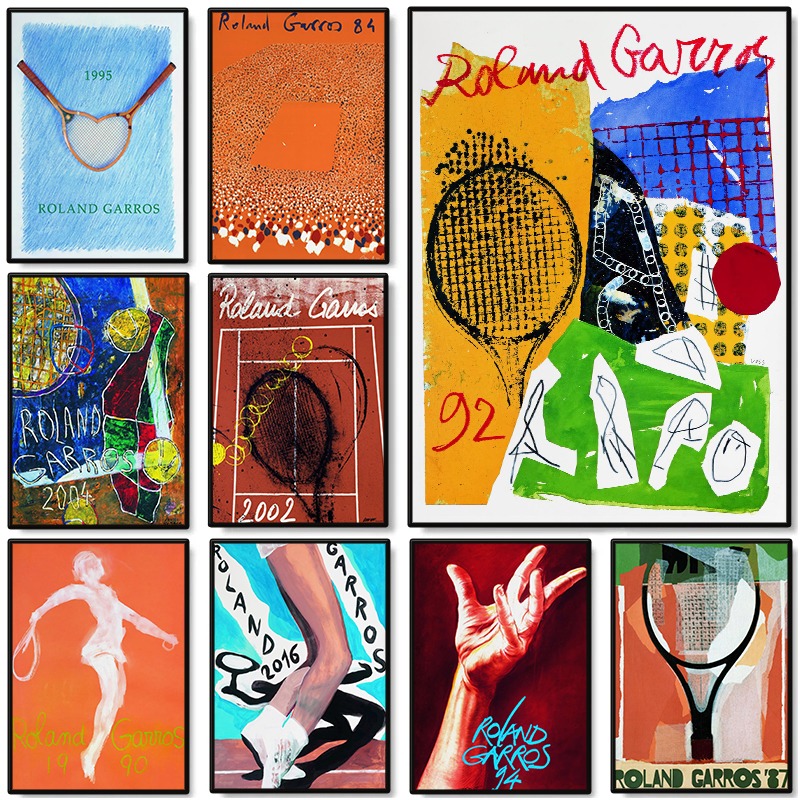 Badminton Quotes - Contemporary Tennis Game Poster Vintage R-Roland