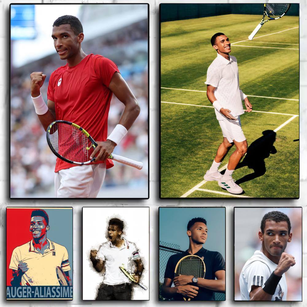 Badminton Quotes - Félix Auger-Aliassime Tennis Prodigy Poster Wall