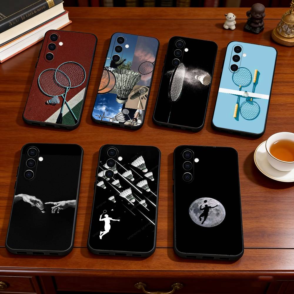 Badminton Quotes - S-Stylish badminton Phone Case Black Silicone