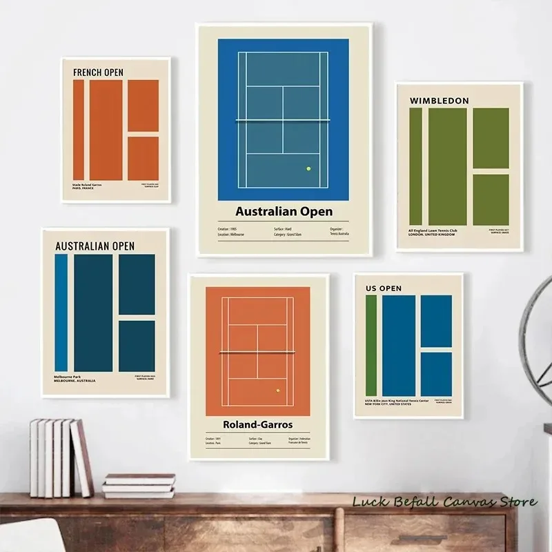 Badminton Quotes - Minimalist Tennis Grand Slam Posters Australian