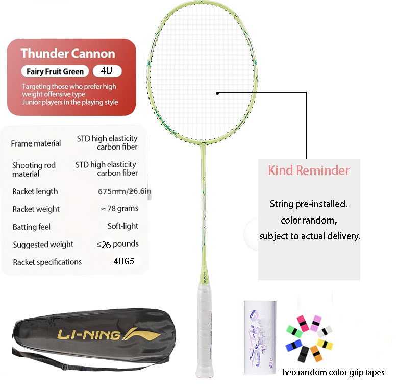 Li-Ning Thunder Mini Cannon Fu - Li Ning Racket recension och pris