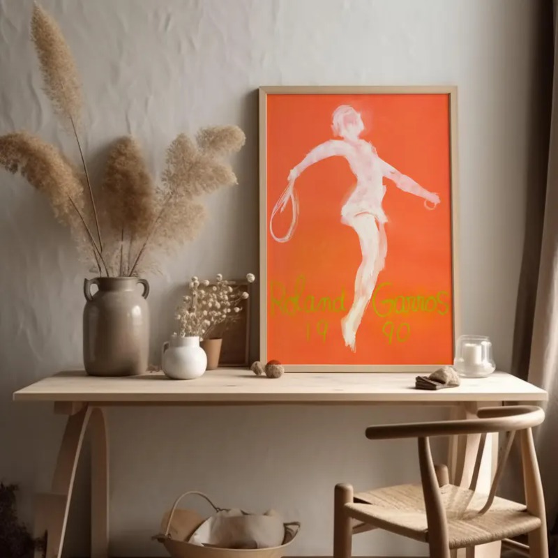 Contemporary Tennis Game Poste - Badminton Quotes recension och pris