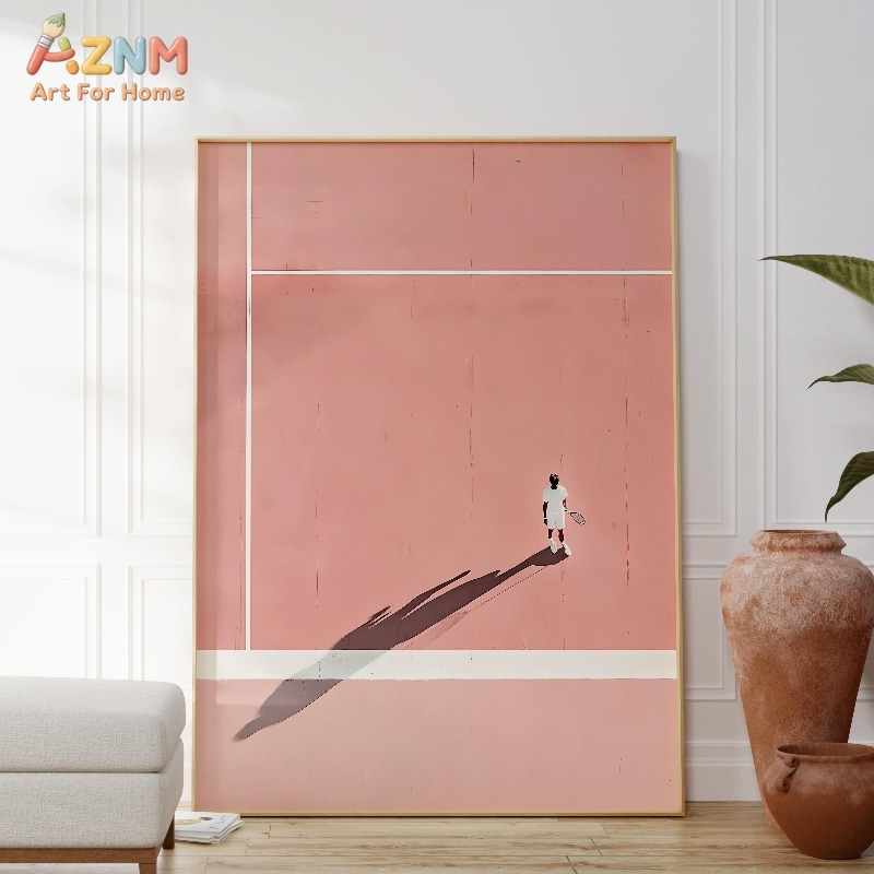 AZNM Minimalist Tennis Player  - Badminton Quotes recension och pris