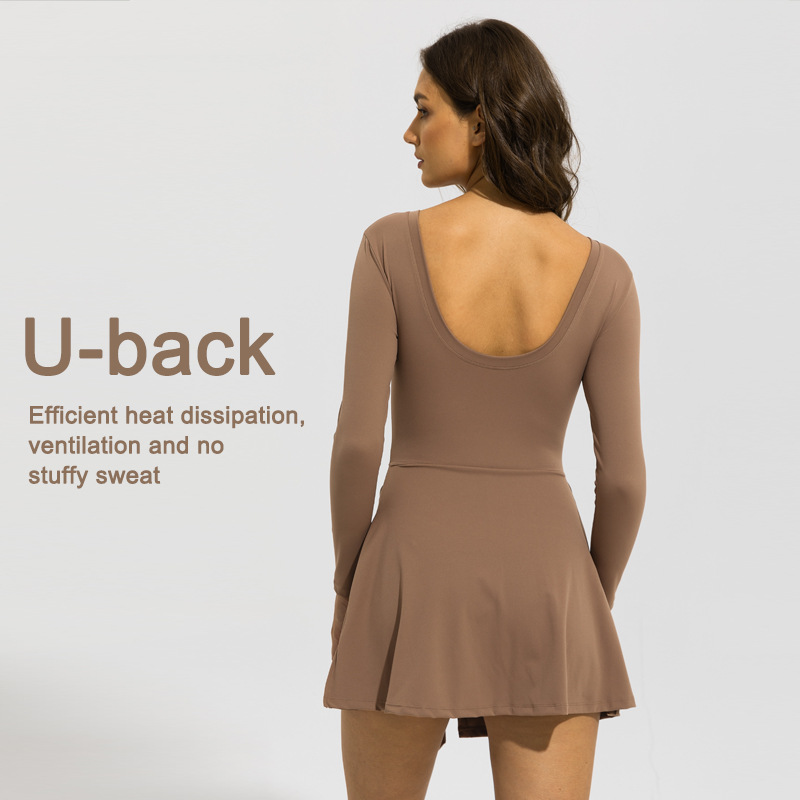 Women Long Sleeve Tennis Skirt - Badminton Outfit recension och pris