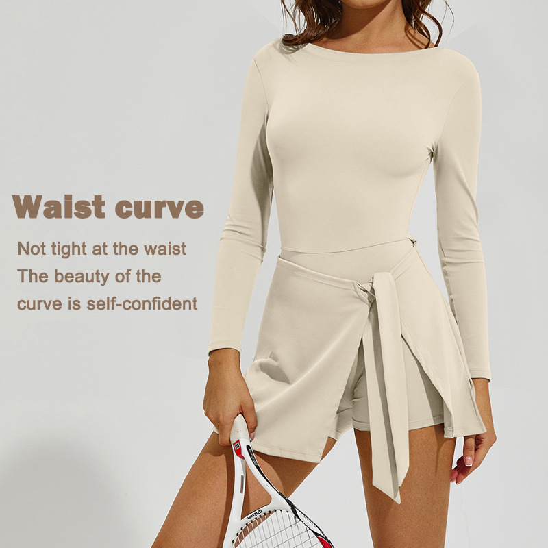 Women Long Sleeve Tennis Skirt - Badminton Outfit recension och pris