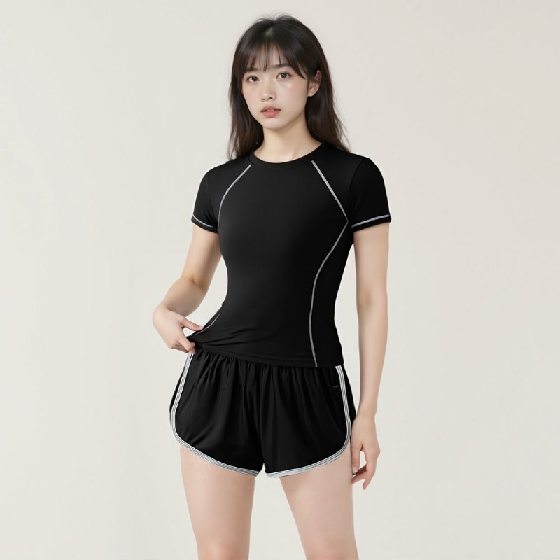 Women Quick Dry Contrast Pipin - Badminton China recension och pris